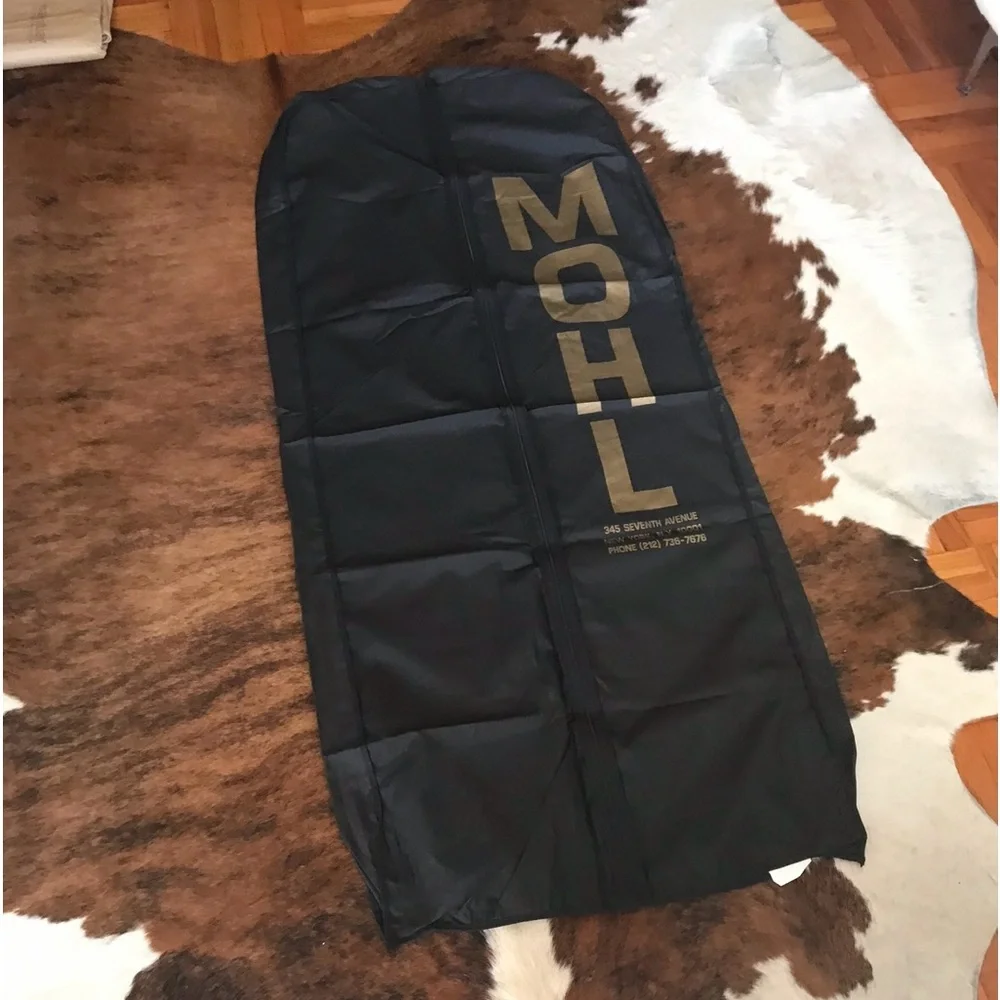 MOHL Canvas Garment Bag L 56” Very good Condition Black/Gold